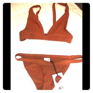 Bathing suit ... rust color